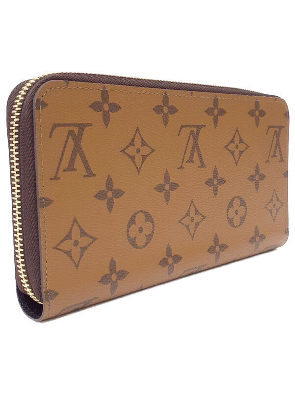 Louis Vuitton Long Round Zipper Wallet Reverse Monogram Zippy